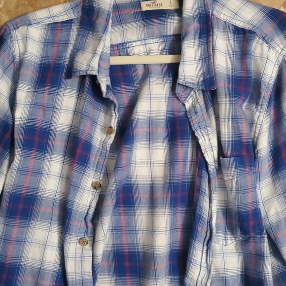 Long Sleeve Collard Flannel Shirt - Picture 3 of 5